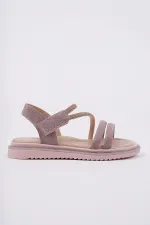 Sandales décontractées à scratch et paillettes Muggo MQUEEN pour filles