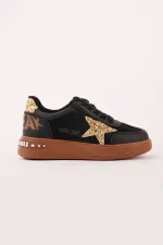 Muggo GALAXY Star Detail Lace-up Kids' Casual Sneaker Sports Shoes Muggo GALAXY Star Detail Lace-up Kids' Casual Sneaker Sports Shoes