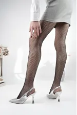 Muggo ARYNA Sivri Burun Arkası Açık Günlük Klasik Kadın Topuklu Ayakkabı