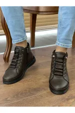 Bottes d'hiver à lacets et fermeture éclair Muggo M226 pour hommes (garantie)