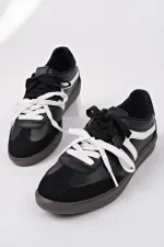 Muggo RETRO Çift Bağcıklı Günlük Kadın Sneaker Spor Ayakkabı