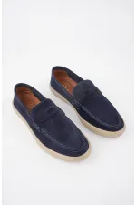 Muggo DENZEL Chaussures pour hommes classiques, confortables et orthopédiques, sans lacets, en cuir véritable, garanties pour tous les jours
