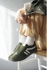 Muggo GARCİA Garantili Unisex Ortopedik Günlük Bağcıklı Yürüyüş Koşu Sneaker Spor Ayakkabı