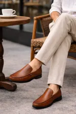 Muggo WILLS Genuine Leather Laceless Men's Casual Classic Loafer Shoes Muggo WILLS Genuine Leather Laceless Men's Casual Classic Loafer Shoes