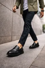 Muggo PEDRO Genuine Leather Slip-on Men's Classic Casual Shoes Muggo PEDRO Genuine Leather Slip-on Men's Classic Casual Shoes