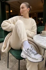 Muggo HYNEX Women's Thick Sole Lace-up Casual Sneaker Sports Shoes