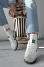 Muggo GARCİA Garantili Unisex Ortopedik Günlük Bağcıklı Yürüyüş Koşu Sneaker Spor Ayakkabı