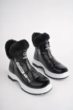 Bottes pour enfants Muggo BUBBLE avec semelle antidérapante garantie, doublure en fourrure et fermeture éclair latérale