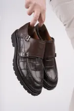 Chaussures orthopédiques décontractées pour hommes Muggo DIEGO Classic en cuir véritable