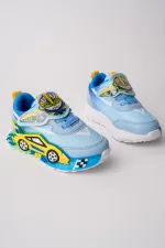 Muggo CAR Velcro Car and Light-Up Kids' Casual Sneaker Sports Shoes