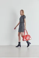 Bottes à talons pour femmes Muggo SASHA à bout carré et fermeture éclair arrière garanties