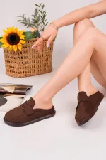 Mocassins Muggo Vintage en cuir suédé, décontractés et confortables, à bout fermé, pour femmes.