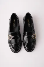 Mocassins décontractés à pampilles et boucle dorée Muggo pour femmes