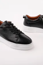 Muggo LEONS Genuine Leather Men's Thick Sole Lace-up Casual Sneaker Muggo LEONS Genuine Leather Men's Thick Sole Lace-up Casual Sneaker