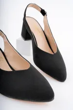 Muggo W0711 Escarpins à talons hauts pour femmes, dos nu, style classique décontracté, élégants et confortables.