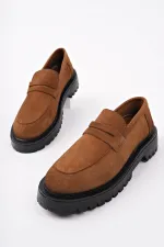 Mocassins Muggo PARADISE en cuir véritable à semelle épaisse, pour femmes, parfaits au quotidien.