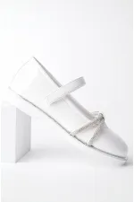 Ballerines Muggo UNICORN pour filles, semelle orthopédique légère, ornées de strass et fermeture velcro, garanties pour tous les jours.