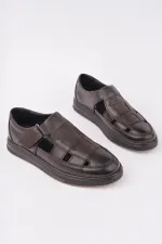 Muggo Oliver Guaranteed Men's Casual Classic Genuine Leather Comfortable Orthopedic Sandals