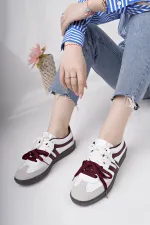 Muggo RETRO Çift Bağcıklı Günlük Kadın Sneaker Spor Ayakkabı