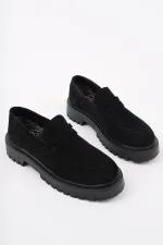 Mocassins Muggo PARADISE en cuir véritable à semelle épaisse, pour femmes, parfaits au quotidien.