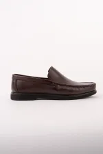 Muggo WINSOR Genuine Leather Laceless Comfortable Sole Men's Casual Classic Loafer Shoes