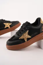 Muggo GALAXY Star Detail Lace-up Kids' Casual Sneaker Sports Shoes Muggo GALAXY Star Detail Lace-up Kids' Casual Sneaker Sports Shoes