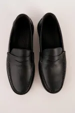 Muggo GENTZ Genuine Leather Comfortable Sole Men's Casual Classic Loafer Shoes