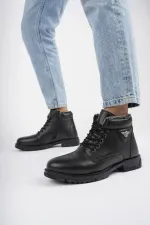 Muggo CANYON Garantili Bağcıklı Fermuarlı İçi Kürklü Erkek Kışlık Bot