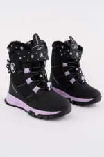 Bottes Muggo Twinkle pour filles, doublées de fourrure, à lacets et fermeture velcro
