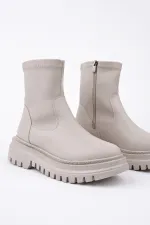 Bottes Muggo PITA à semelle épaisse et fermeture éclair pour femmes