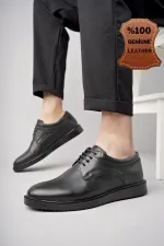 Chaussures décontractées classiques en cuir véritable pour hommes Muggo Mendy, garanties