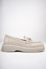 Muggo PEGULA Garantili Kadın Loafer Kalın Taban Günlük Casual Rahat Ayakkabı