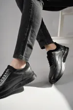 Muggo GRATUIT Garantie Chaussures orthopédiques confortables et classiques décontractées pour hommes en cuir véritable