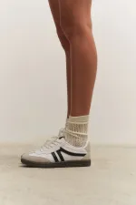 Muggo GARCİA Garantili Unisex Ortopedik Günlük Bağcıklı Yürüyüş Koşu Sneaker Spor Ayakkabı