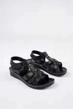 Muggo Soft Kadın Garantili Günlük Ortopedik Kaymaz Taban Comfort Rahat Sandalet