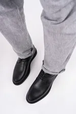 Chaussures décontractées classiques en cuir véritable pour hommes Muggo Marcel, garanties.