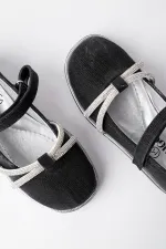 Ballerines Muggo UNICORN pour filles, semelle orthopédique légère, ornées de strass et fermeture velcro, garanties pour tous les jours.