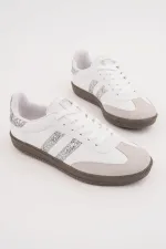Muggo SPARKLY Kadın Sim Detaylı Günlük Sneaker Spor Ayakkabı