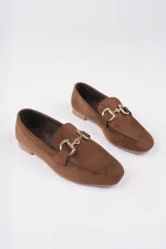 Muggo MONA Garantili Metal Tokalı Deri Kadın Loafer Günlük Ayakkabı