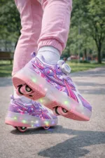 Muggo PATO Çocuk Işıklı Patenli Tekerlekli Sneaker Spor Ayakkabı