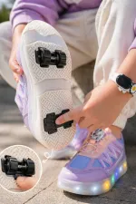 Muggo SKY Kids Light-Up Roller Skate Sneaker Sports Shoes Muggo SKY Kids Light-Up Roller Skate Sneaker Sports Shoes