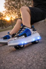 Muggo FLOW Çocuk Işıklı Patenli Tekerlekli Sneaker Spor Ayakkabı Muggo FLOW Çocuk Işıklı Patenli Tekerlekli Sneaker Spor Ayakkabı
