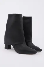 Bottes Muggo IMPERA à bout pointu, talon épais et fermeture éclair pour femmes