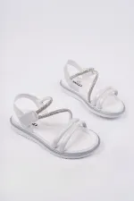 Sandales décontractées à scratch et paillettes Muggo MQUEEN pour filles