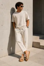 Muggo AUGUSTA Ayarlanabilir Çift Tokalı Günlük Erkek Terlik