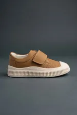 Muggo RONY Velcro Perforated Everyday Breathable Unisex Kids Sneaker Sports Shoes