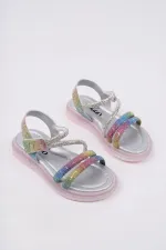 Sandales décontractées à scratch et paillettes Muggo MQUEEN pour filles