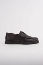 Chaussures décontractées classiques pour hommes Muggo FATHER en cuir véritable, à lacets et semelle confortable