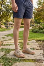 Muggo AUGUSTA Ayarlanabilir Çift Tokalı Günlük Erkek Terlik