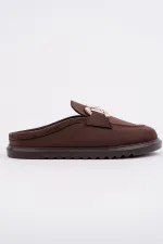 Mocassins Muggo CARLEEN en cuir suédé avec boucle dorée et bout fermé pour femmes